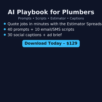 AI Playbook – Plumbers