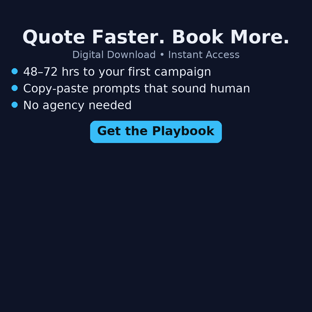 AI Playbook – Plumbers