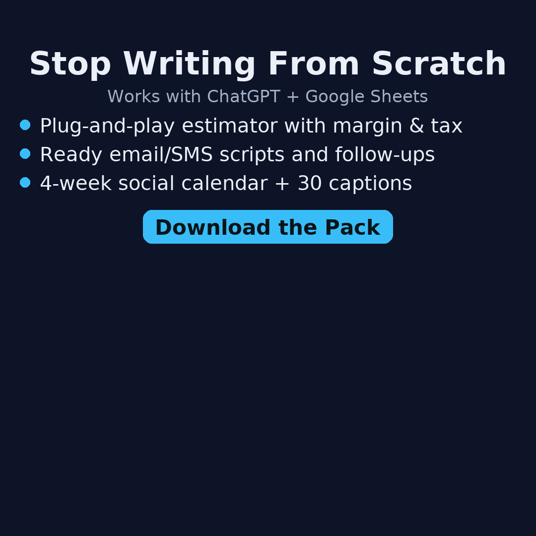 AI Playbook – Plumbers